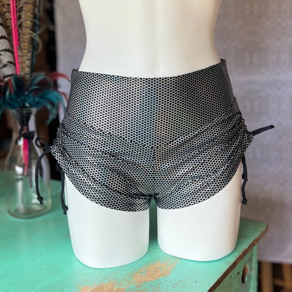 Silver Honeycomb Metallic Shorts - Warrior Within Designs